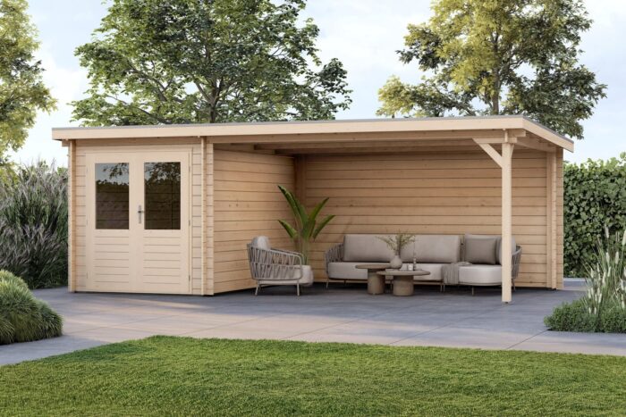 Tuinhuis Melle 200 x 400 cm onbehandeld