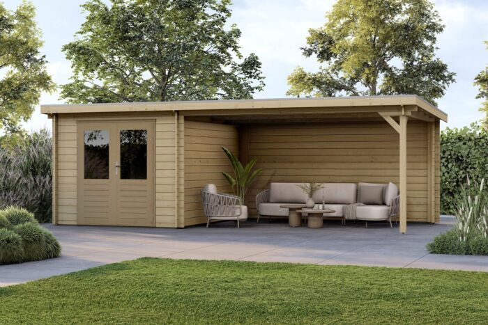 Tuinhuis Melle 250 x 400 cm geimpregneerd