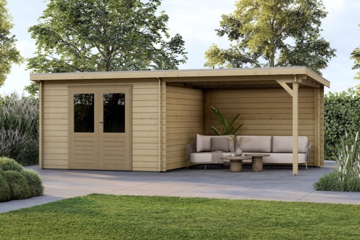 Tuinhuis Melle 300 x 300 cm geimpregneerd