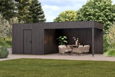 tuinhuis novi 300 x 300 400 cm zwart