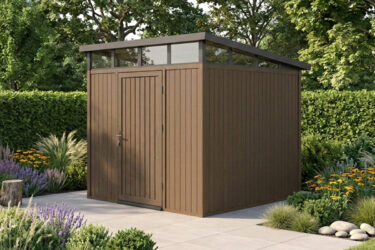 tuinhuis luno teak enkele deur